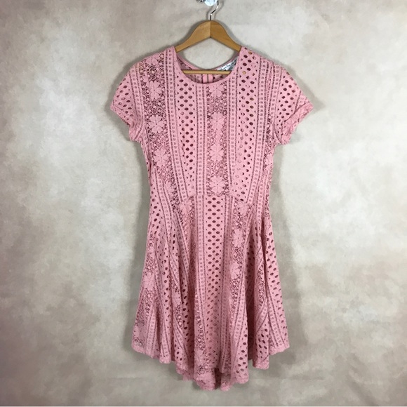 AMERICAN RAG Lace Dress, Dusty Rose NWT L - Picture 3 of 8